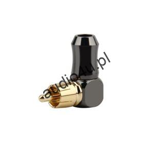 Wtyk RCA (cinch) kątowy na kabel